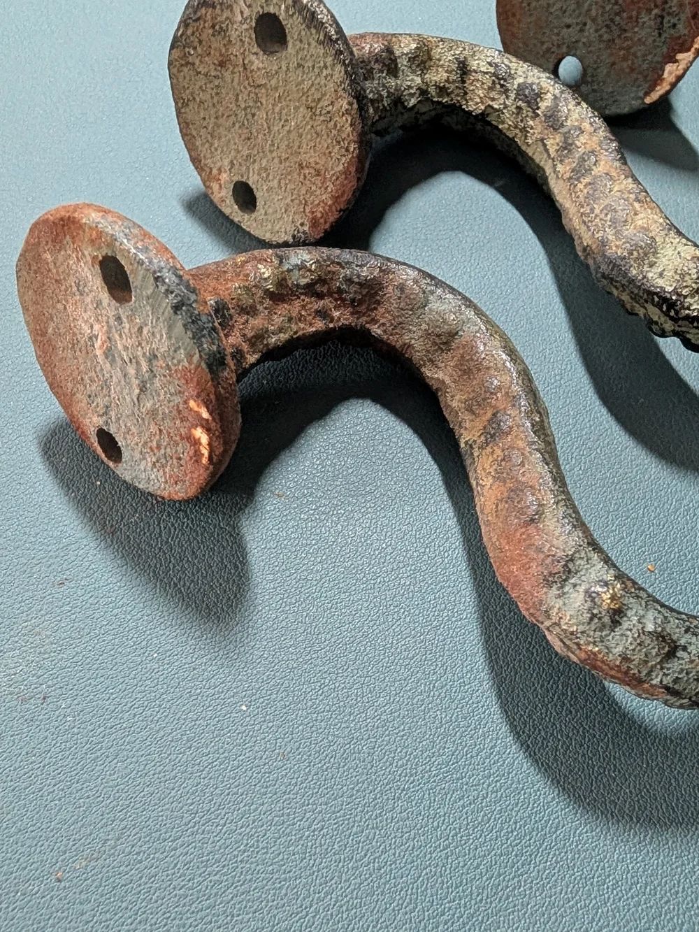 Antique-Style Cast Iron Tentacle Wall Hooks - Patina Brown